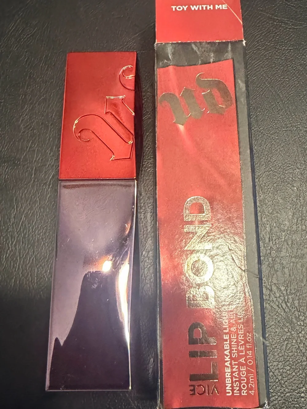 🌷 Urban Decay Toy With Me warm rose pink Lip Bond Liquid Lipstick New FullSz